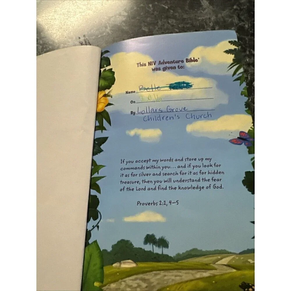 Kids Adventure Bible by Zondervan Staff Hardback Full Color - Picture 5 of 5
